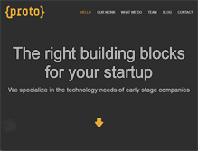 Tablet Screenshot of buildproto.com